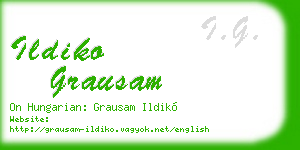 ildiko grausam business card